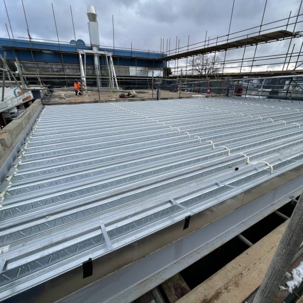 Structural steel decking