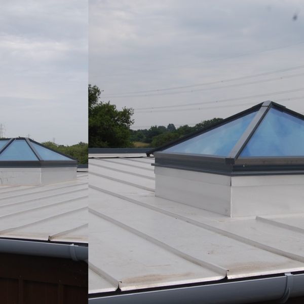 Standing Seam Roofing with Bespoke Roof Lights