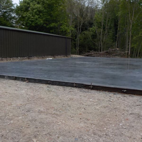 Powerfloated concrete slab