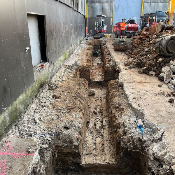 Groundworks Trench for Ground beams